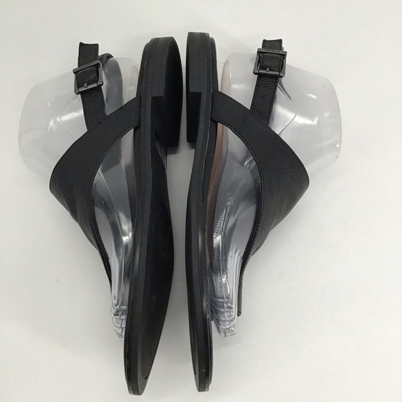 Vionic Ella Leather Women’s Toe Loop Arch Support Comfort Sandal Black Size 8M - Picture 6 of 12